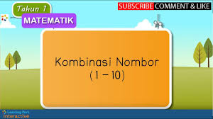 Perkongsian kali ini adalah melibatkan koleksi lembaran kerja matematik untuk anak anak di prasekolah untuk menguasai kemahiran asas matematik iaitu. Tahun 1 Matematik Kombinasi Nombor 1 10 Youtube