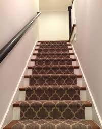 Black Handrails Quatrefoil Pattern On Carpet And Exposed Stair Treads Loyd Builders Raleigh Nc House Styles Porch Remodel Stairs