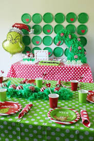 Party Like A Grinch Christmas Party Kara S Party Ideas Christmas Birthday Party Kids Christmas Party Work Christmas Party