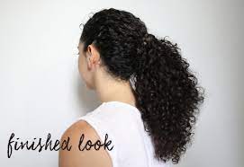 This effect applies to hair. Curly Hair Ponytail 101 Devacurl