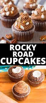 Rocky Road Cupcakes Recipe Rocky Road Cupcakes Cupcake Recipes Delicious Cupcakes Recipes