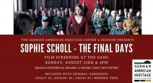 Source for information on sophie scholl: Learn About Sophie Scholl With The German American Heritage Center Quad Cities