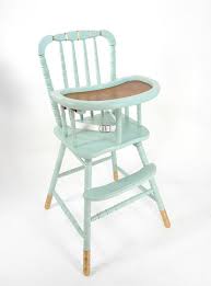 Upcycled Vintage High Chair I Don T Know About The Gold But Vintage High Chairs Wood High Chairs Painted High Chairs