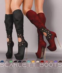 Second Life Marketplace 1l Flash Promo Pure Poison Scarlett Boots