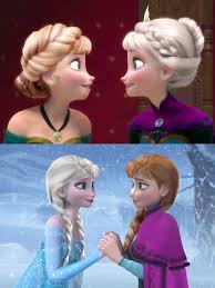 Frozen Hair Swaps This Is Pretty Cool For The Second Part Though I Wonder What Anna S Bangs Would Loo Disney Frozen Frozen And Tangled Disney And Dreamworks