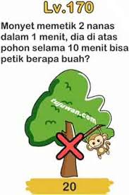 Brain out merupakan game puzzle yang mengasah otak yang seru dan menyenangkan untuk dimainkan. Brain Out Monyet Memetik 2 Nanas Dalam 1 Menit Dia Diatas Pohon Selama 10 Menit Bisa Petik Berapa Buah Ini Jawaban Brain Out Peringkat 170 Tujuwan Com