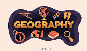 Geography typographic header. students ...