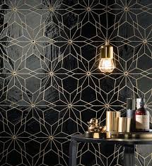 Black And Gold Floor Tiles Pin On New Home Ideas