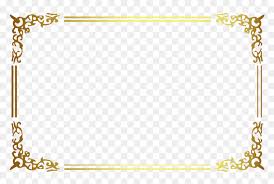 The following free border designs can be used for multiple purposes such as certificate borders or page borders. Golden Border Design Png Transparent Png Vhv