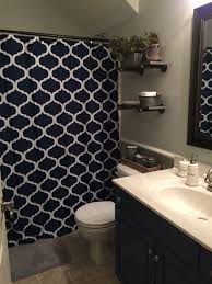 Boys Bathroom Remodel Industrial Decor Grey And Navy Gray Bathroom Decor Blue Bathroom Decor Navy Bathroom Decor