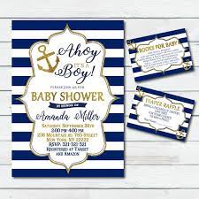 Prince baby shower boy black gold ethnic invitation | zazzle.com. Ahoy Its A Boy Baby Shower Invitation Nautical Baby Shower Etsy