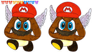 You can use our amazing online tool to color and edit the following goomba coloring pages. Speed Drawing Super Mario Odessey Goomba Drawing Coloring Pages Videos For Kids Youtube