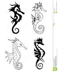 The seahorse tattoo is very unique in every aspect. Images For Seahorse Tattoo Designs Black Morskoj Konek Tatu Tatu S Delfinami Tatuirovka Na Ruke