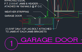 This load determination can be achieved through one of these methods: Garage Door Jamb Detail Cad Files Dwg Files Plans And Details