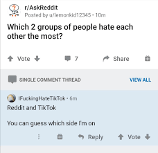 We go over all the algorithm hacks!my n. Tiktok Vs Reddit Askreddit Know Your Meme