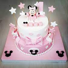 minnie pasta selibutikpasta cake pasta minniecake minniemouse fondanart handmade disney pink babygirl birthday cake cake first birthday parties