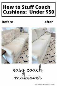 Check out our couch cushions selection for the very best in unique or custom, handmade pieces from our home & living shops. How To Stuff Saggy Couch Cushions Under 50 Thetarnishedjewelblog