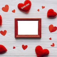 The benefits of photo framing online: Edit Personalized Photo Frames With Love Hearts Online Free Photo Frames Photo Heart Happy Birthday Frame