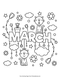 March coloring pages are a great way to welcome the spring. Pin On Coloring Pages