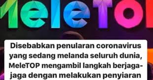 Nonton live streaming mola tv gratis (free) di vidio. Showbiz Meletop Scraps Live Audience For 3 Weeks Over Covid 19