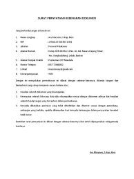 Surat pernyataan keabsahan dokumen ut 2020. Contoh Surat Pernyataan Bermaterai Bahwa Dokumen Yang Disampaikan Adalah Benar Nusagates