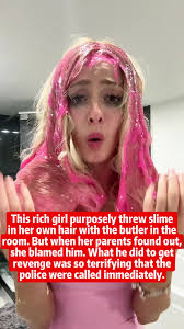 Rich Girl Putting Slime in Her Hair