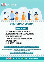 Membuat alokasi barang untuk pembukaan toko baru. Lowongan Kerja Jepara Dan Sekitarnya Jepara Jepara 2021