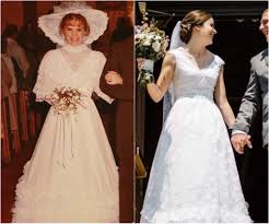 The kind of man fathers go after with a shotgun, their sobbing daughters trailing behind them in a wedding dress. Photos Brides Who Rewore Their Mom Or Grandma S Wedding Dresses