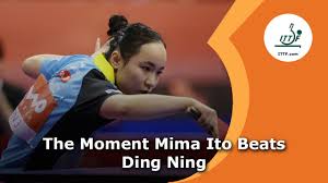 Mima ito vs sun yingsha 2020 ittf women 39 s world cup highlights 1 2. The Moment Mima Ito Beat Ding Ning Youtube