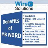 Benefits Of Ms Word Words Ms Word Microsoft Office