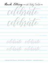 These uppercase calligraphy letters to trace are perfect for a variety of projects such as anything having to do with a wedding—save the date announcements, bridal shower invites, reception place cards. Let S Celebrate With A Free Worksheet Kelly Creates
