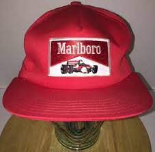 Vintage Marlboro F1 Indy Car Racing 80s Patch Red Hat Cap Snapback Usa Tobacco Vintage Cap Vintage Trucker Hats Hats Vintage
