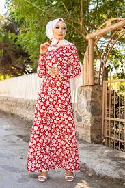 Caractéristiques de la robe été fleurie rose pour petites filles | elisa. Robe Longue A Fleurs Robes Fleuries Femme Hijab Pas Cher Couleur Rouge Pret A Porter Et Accessoires