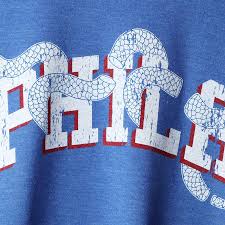 The logo features the liberty bell festooned with a segmented snake. Men S Majestic Threads Royal Philadelphia 76ers Philadelphia Snake Tri Blend T Shirt