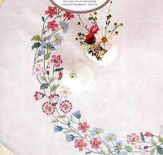 Lke stickvorlage reh winter point de croix kreuzstich neu. Stickpackung Tischdecke Blutenkranz Kreuzstich Vorgezeichnet Amazon De Kuche Haushalt Cross Stitch Cross Stitching Embroidery