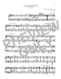 13 wurde mit dem einverständnis des komponisten vom verleger als grande sonate pathétique bezeichnet und unter dem namen pathétique bekannt. Allegretto Woo 61 Ludwig Van Beethoven Noten Cascha Com