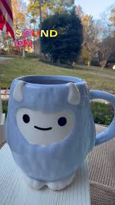 This snow monster may be my new favorite.😍, Happy Monday & have a GOOD Day  y’all!, #goodday #monday #coffee #coffeemug