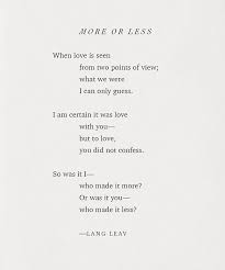 When Love Is Seen From 2 Points Of View What We Were I Can Only Guess I Am Certain It Was Love But To Love I Did Not Confe Lang Leav