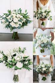 Wedding flowers are an excellent way to show your style and. 35 Simple White And Greenery Wedding Bouquets White And Greenery Wedding Greenery Wedding Bouquet Floral Wedding Decorations