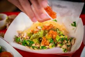 Tempura fish taco 1.99 lightly battered & fried fish served on a soft corn tortilla and topped with garlic sauce, lettuce, tomatoes, shredded cheese, cilantro, and feta. Quest For The Best Top 5 Tacos In Okc The Current Liquidfish