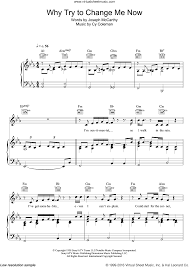 Dylan Why Try To Change Me Now Sheet Music For Voice Piano Or Guitar