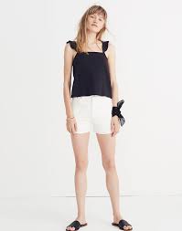 Texture Thread Ruffle Strap Tank Top