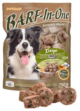PETMAN BARF-In-One raw dog food ad, KI-generiert