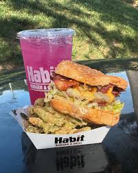 Habit Burger has a new meal! Desert Drop Char Meal: A flame-grilled beef  patty stacked with melty pepper jack, crispy bacon, caramelized onions, and  spicy aioli—paired with Habit's award-winning Tempura Green Beans