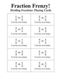 Fraction Frenzy A Dividing Fractions Board Game By Middle School Math Man Teachers Pay Teachers Dividing Fractions Fractions Math Board Games