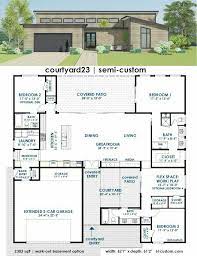 I've always been a big fan of garages. Casa Grande Courtyard House Plans Modern Contemporary House Plans Contemporary House Plans