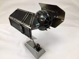 Star Wars Scrap Metal Darth Vader Tie Advanced Tie Fighter Hand Made By Taffsweld On Etsy Scrap Metal Art Scrap Metal Metal Art Projects