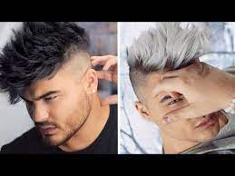 How To Black To Silver White Ombre Hair For Men Men Hair Color White Ombre Hair Grey Ombre Hair