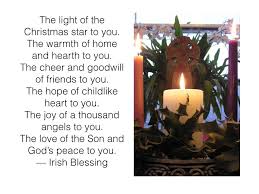 115.) may the blessing of christmas be with you, may the christ child light your way, and may god's holy angels guide you, and keep you safe each day. An Irish Christmas Blessing For This First Sunday After Christmas Godspacelight