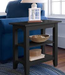 Something Like This A Narrow Long Shelf For The Side Of The Couch Painted Cottage Two Shelf Side Table End Tab Diy Side Table Furniture Indoor Furniture